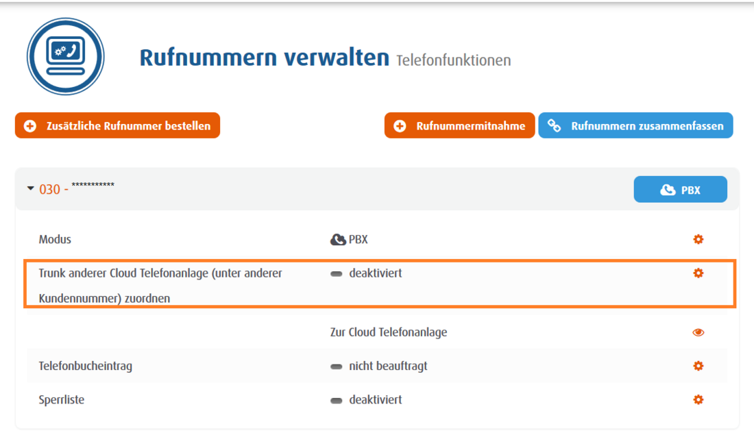 Rufnummern