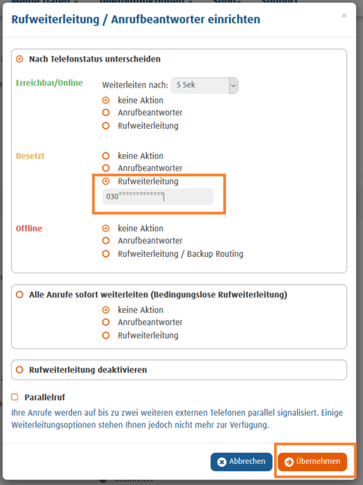 Wie Richte Ich Eine Rufweiterleitung Ein Besetzt