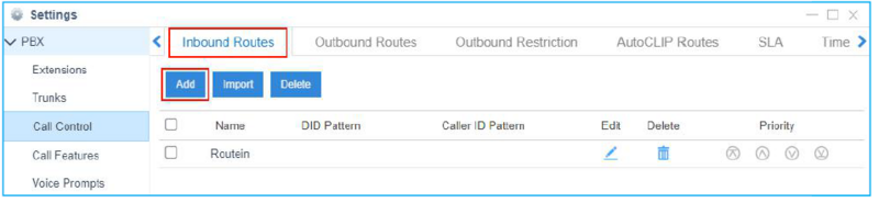 How To Configure An Easybell S I P Trunk With A Yeastar Cloud Pbx Inbound Routes Step 1