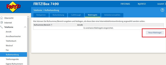 F R I T Z Box Konfig Fuer Bestimmte Gespraechsziele 2