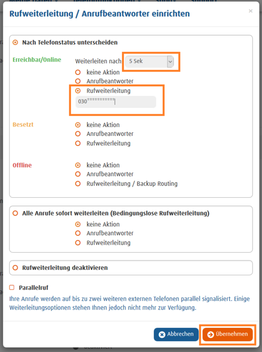 Wie Richte Ich Eine Rufweiterleitung Ein Erreichbar Online