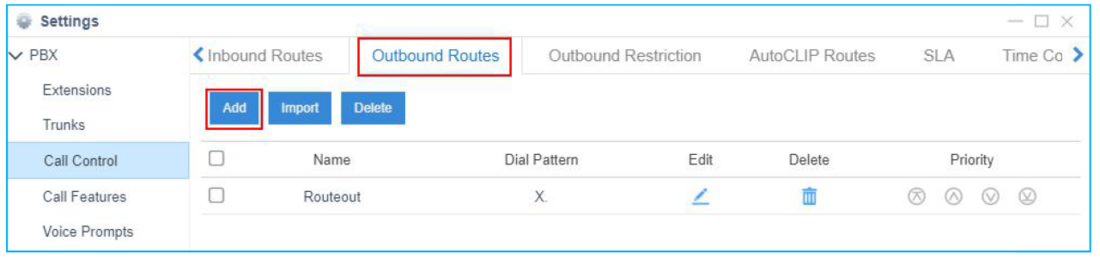 How To Configure An Easybell S I P Trunk With A Yeastar Cloud Pbx Outbound Routes Step 1