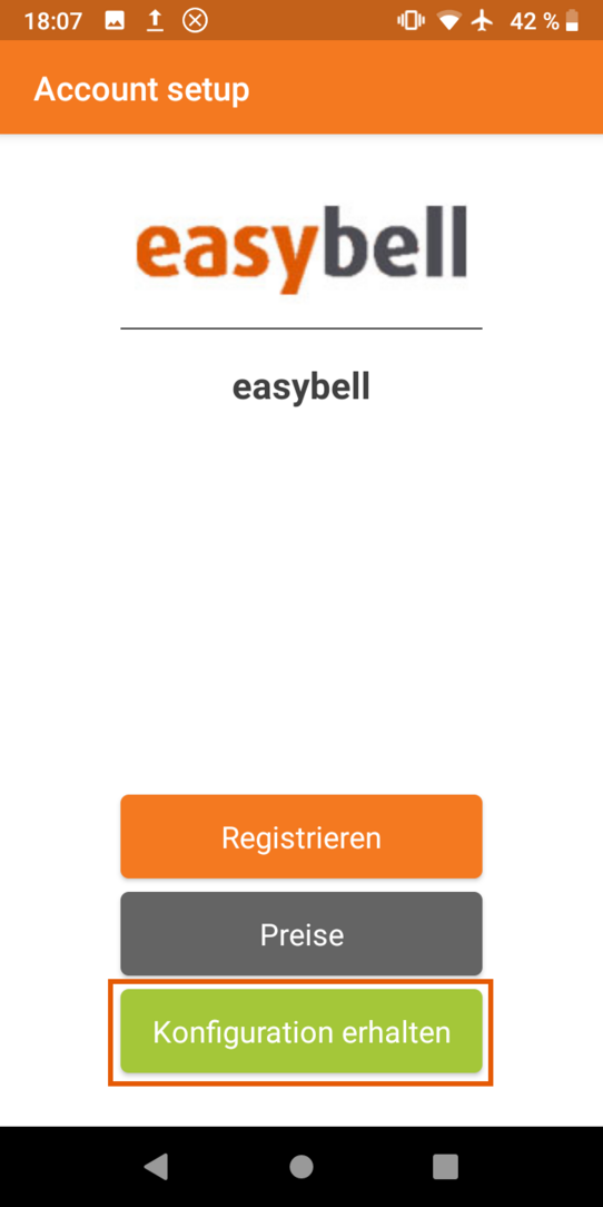 Zoiper App Android Konfiguration Erhalten