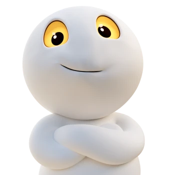 ping-arme-verschraenkt Ping 3D-Figur von Easybell mit verschränkten Armen